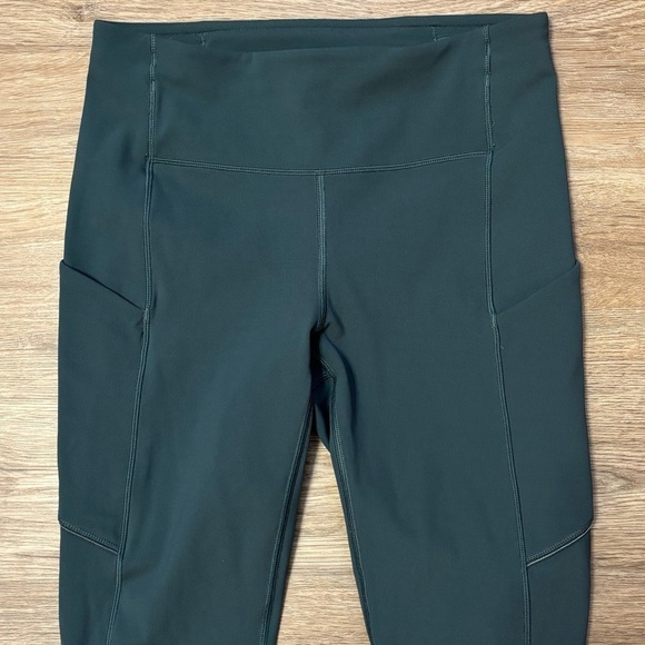 Lululemon Speed Up Crop Leggings Size 4 In Teal Shadow 21" - Picture 6 of 8